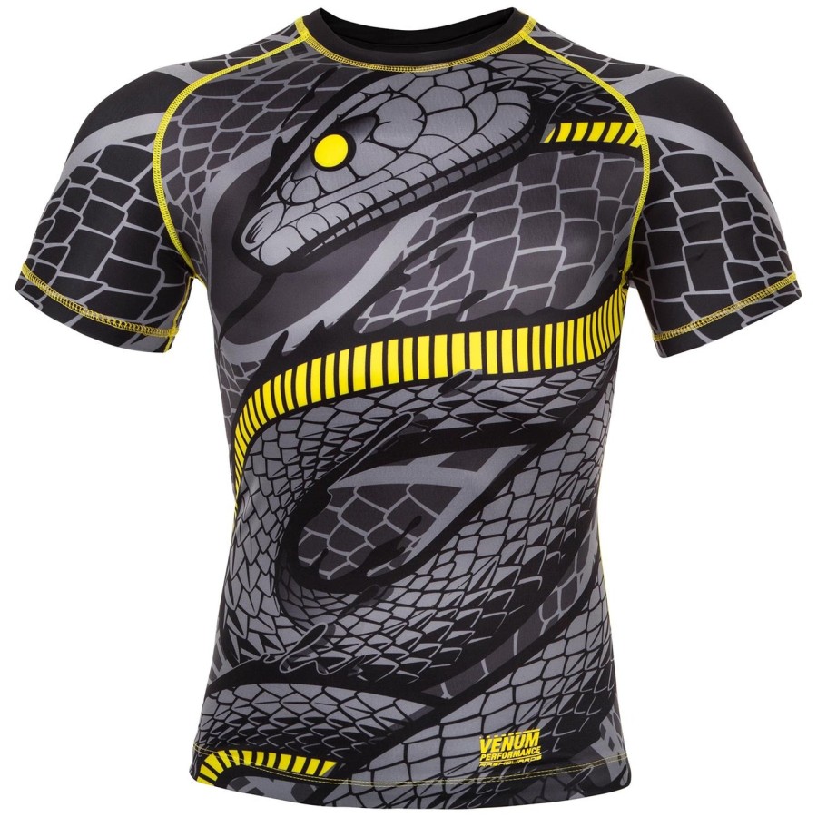 venum snaker rashguard – kurzarm – schwarzgelb