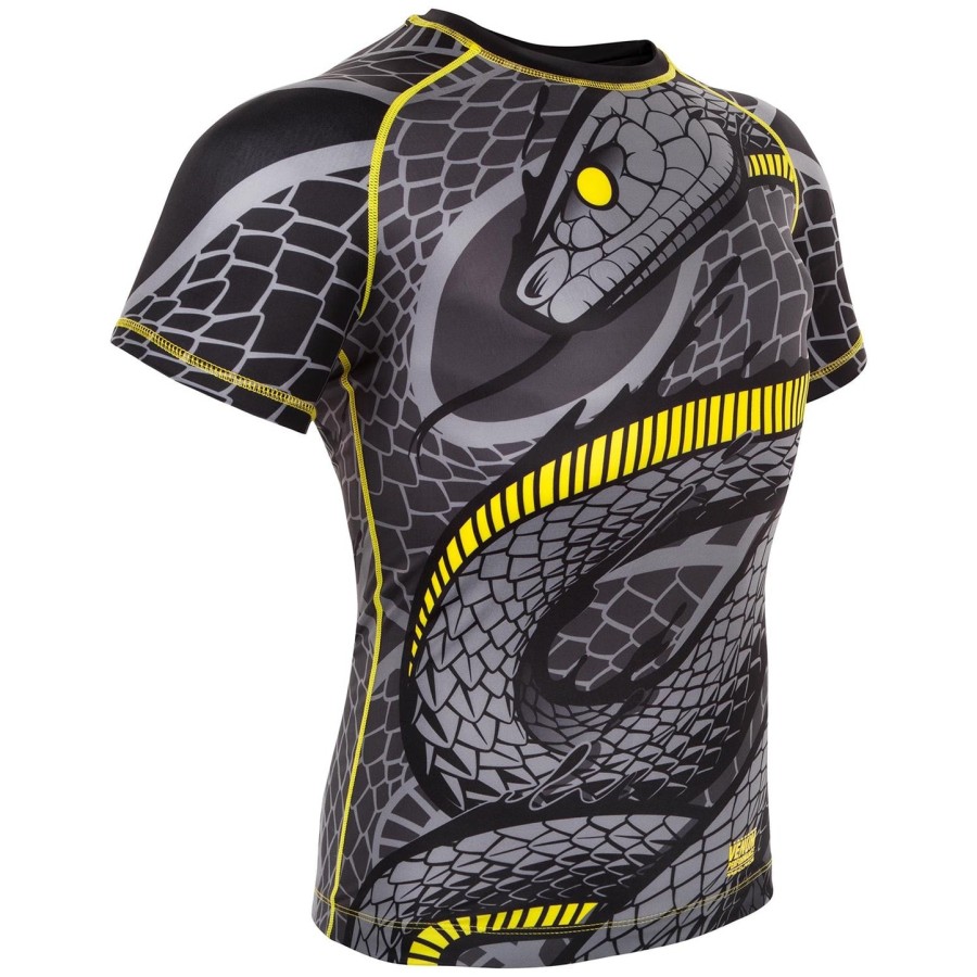 venum snaker rashguard – kurzarm – schwarzgelb