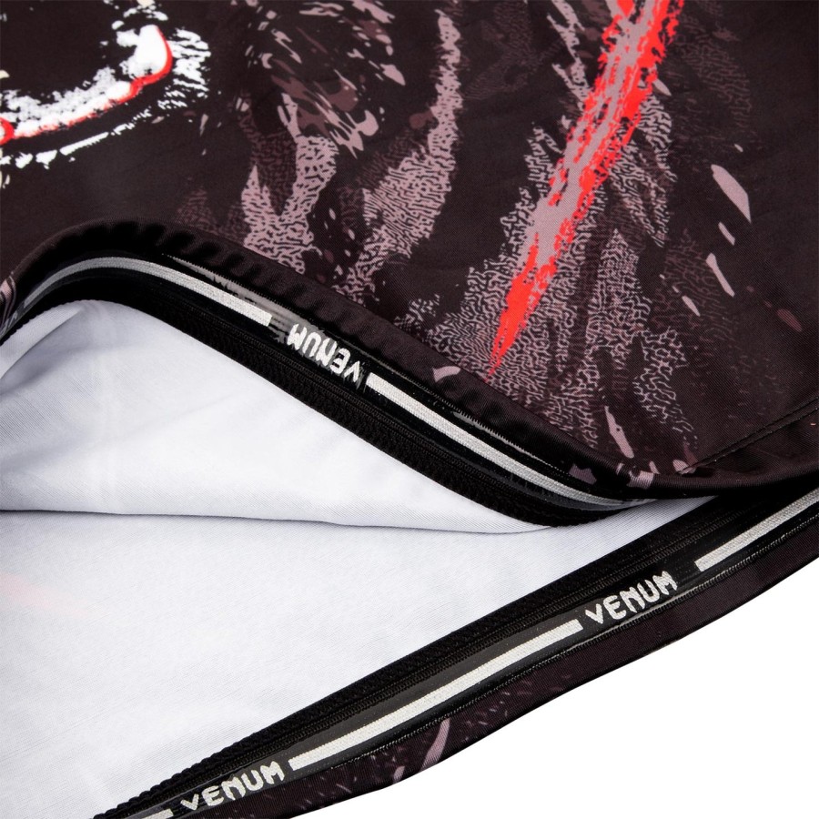 venum grizzli rashguard – kurzarm – schwarzweiß