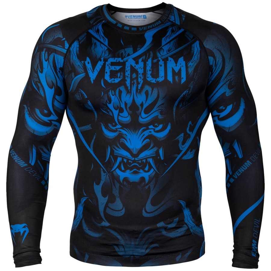 venum devil rashguard – langarm – marineblauschwarz