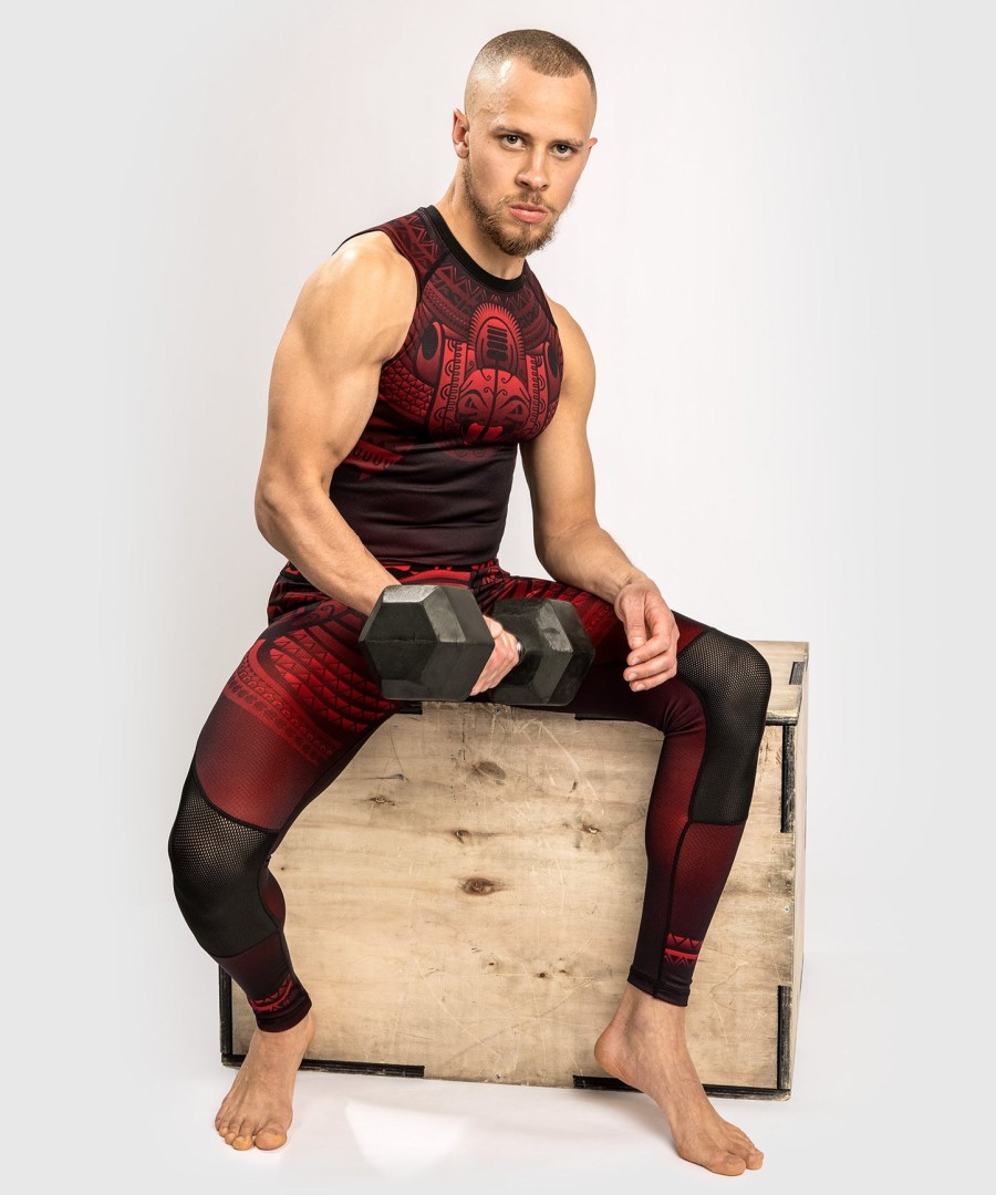 venum nakahi rashguard - Ärmellos - schwarzrot