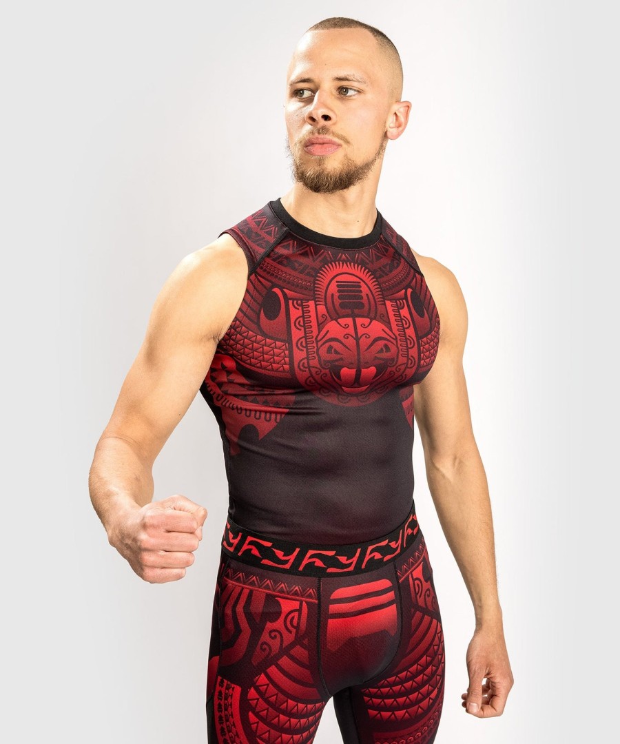 venum nakahi rashguard - Ärmellos - schwarzrot