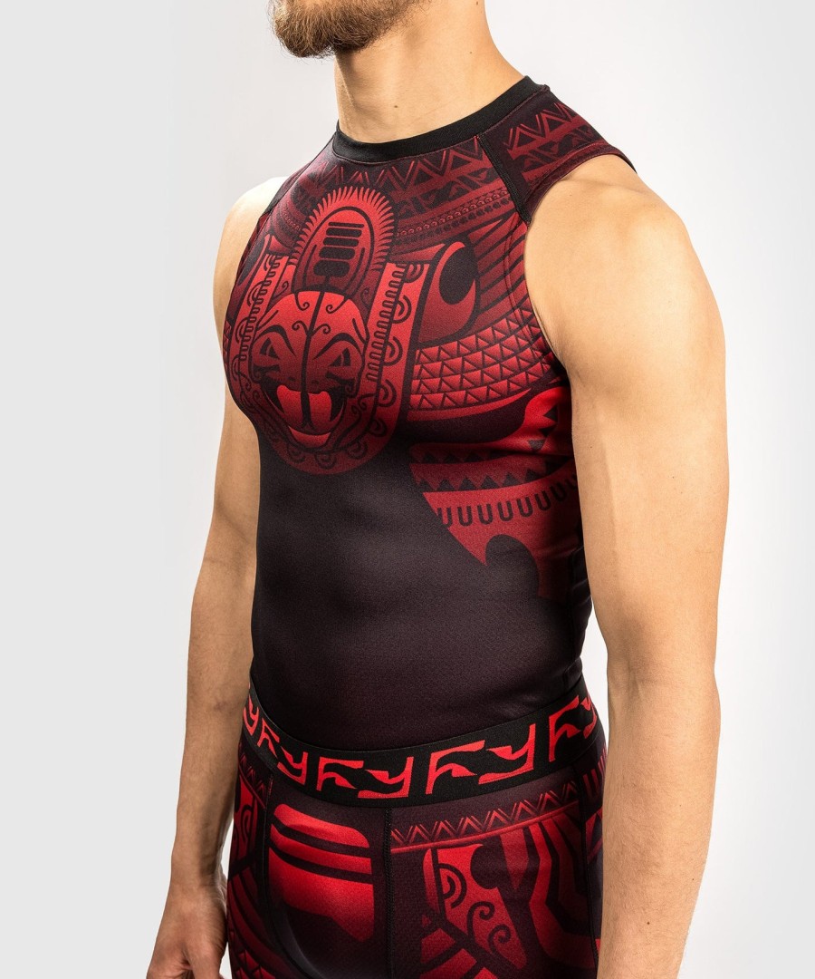 venum nakahi rashguard - Ärmellos - schwarzrot