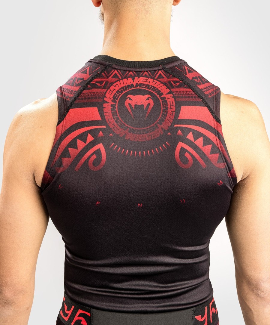 venum nakahi rashguard - Ärmellos - schwarzrot
