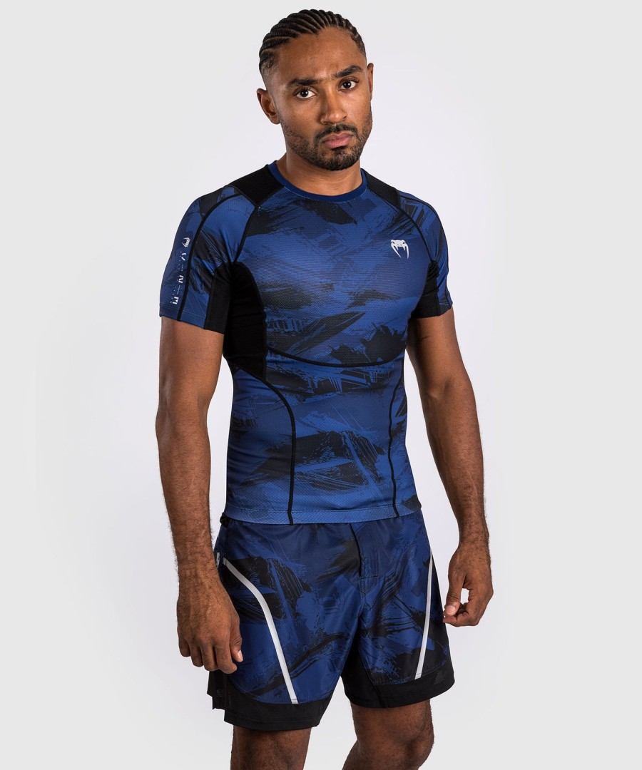 venum electron 3.0 kurzarm-rashguard – marineblau