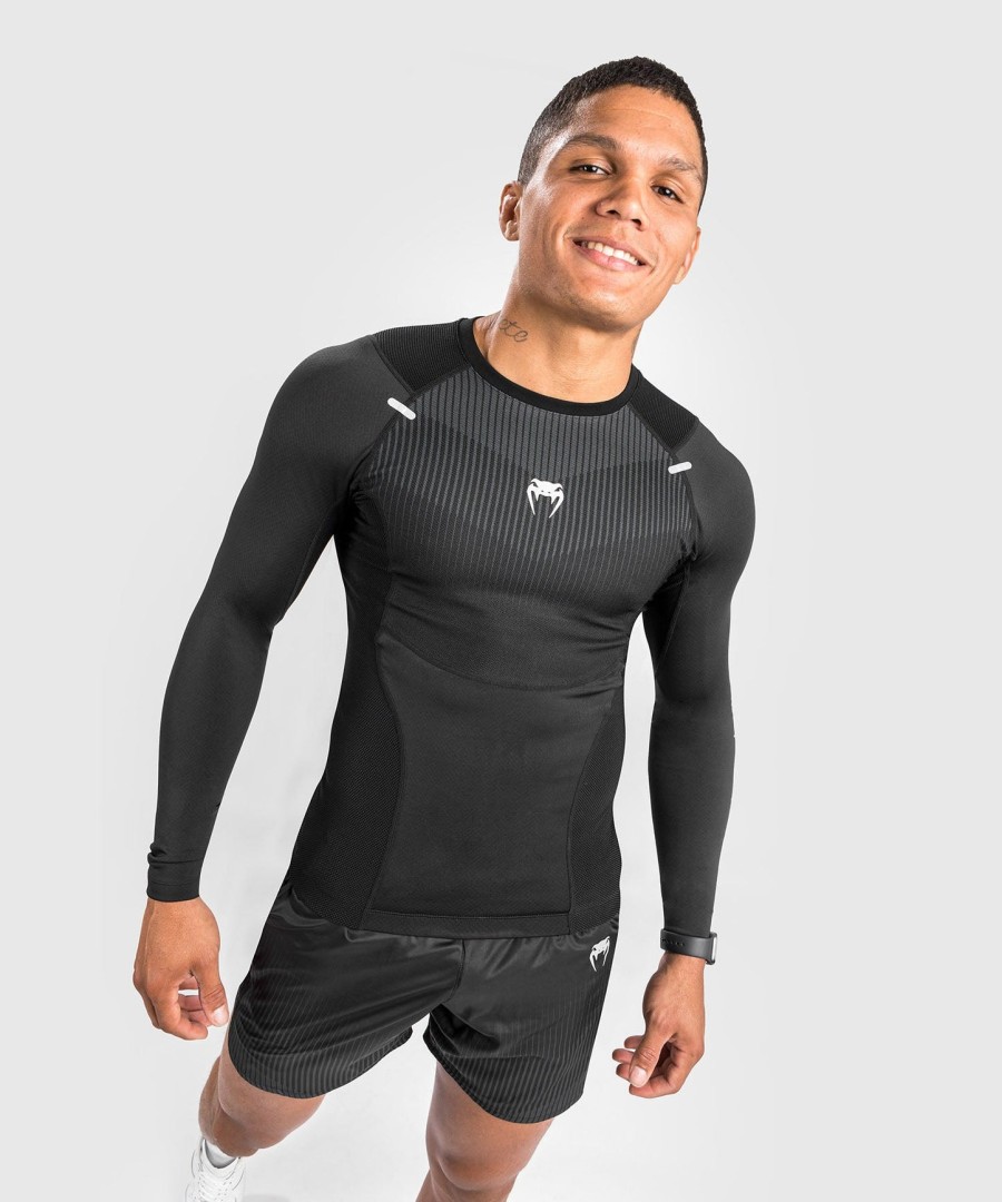 venum biomecha rashguard langarm - schwarzgrau