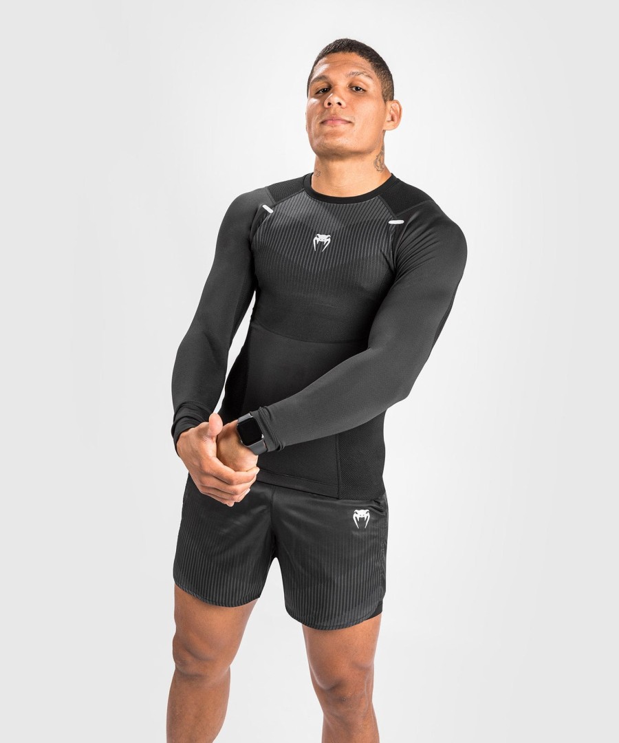 venum biomecha rashguard langarm - schwarzgrau