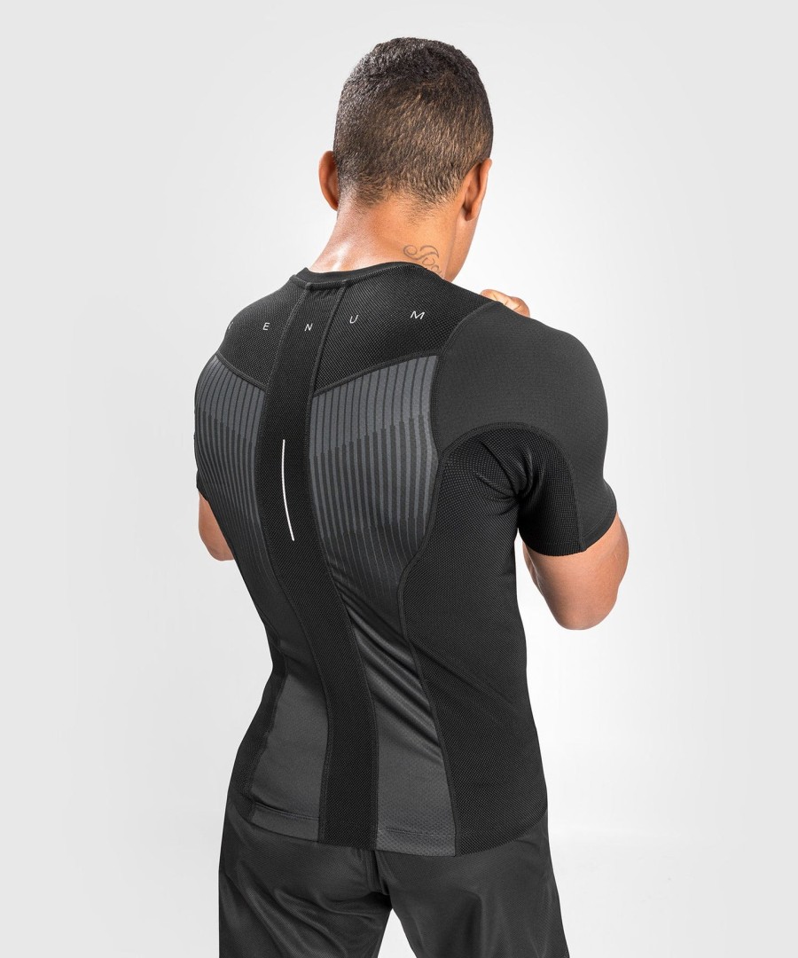 venum biomecha rashguard kurzarm - schwarzgrau