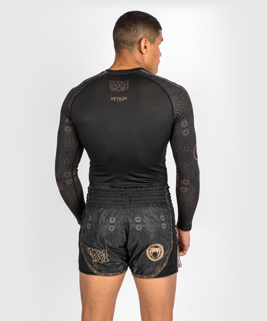 venum santa muerte dark side - rashguard langarm - schwarzbraun