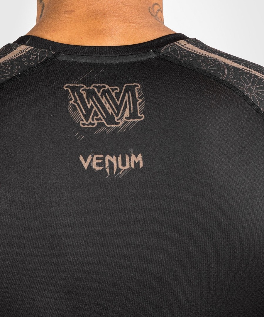 venum santa muerte dark side - rashguard langarm - schwarzbraun