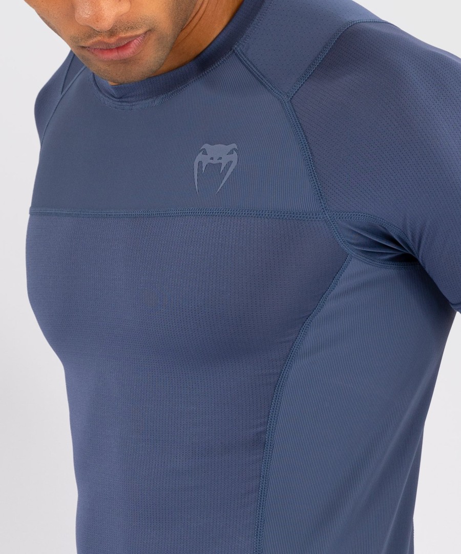 venum g-fit air herren kurzarm-rashguard – nebelblau