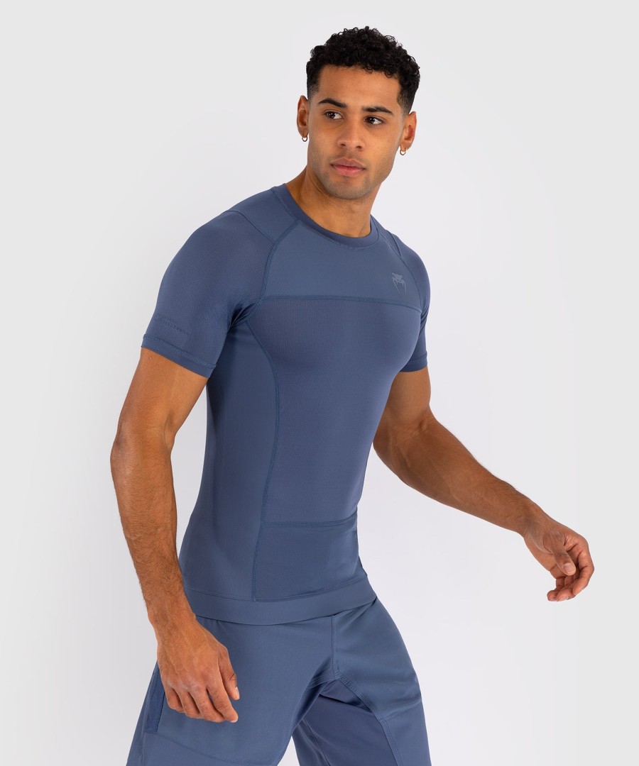 venum g-fit air herren kurzarm-rashguard – nebelblau