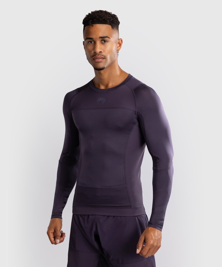 venum g-fit air herren langarm-rashguard – dunkelviolett