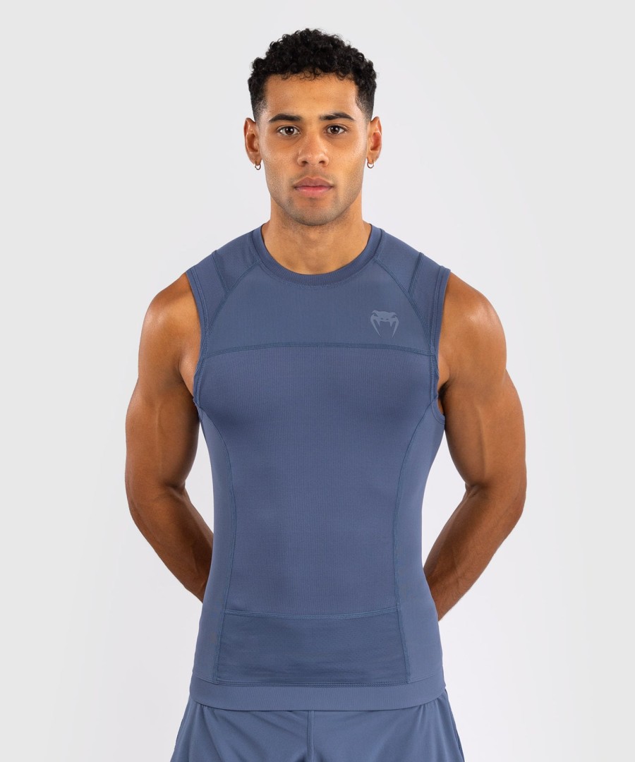 venum g-fit air herren Ärmelloses rashguard - nebelblau