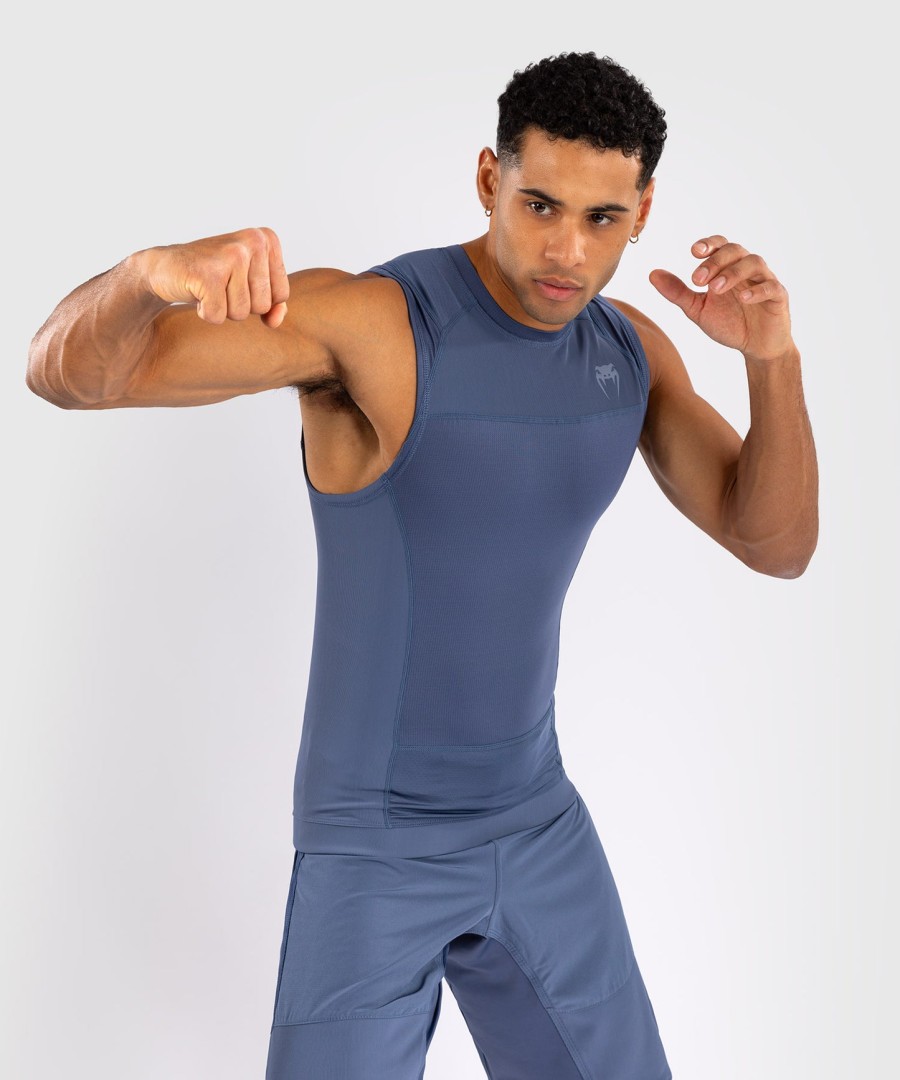 venum g-fit air herren Ärmelloses rashguard - nebelblau
