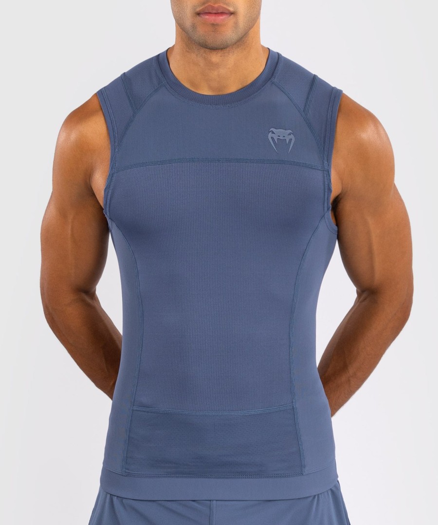 venum g-fit air herren Ärmelloses rashguard - nebelblau