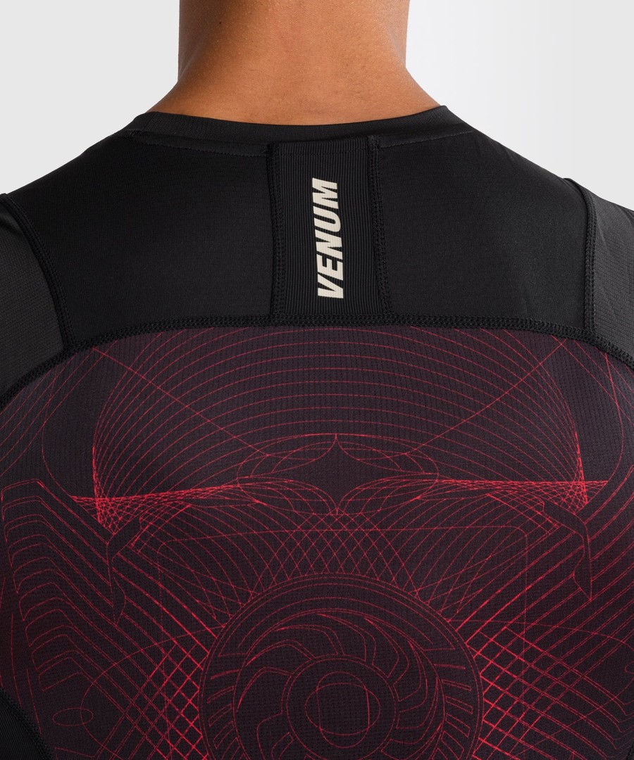 venum g-fit air herren Ärmelloses rashguard - tiefschwarzfeuerrot
