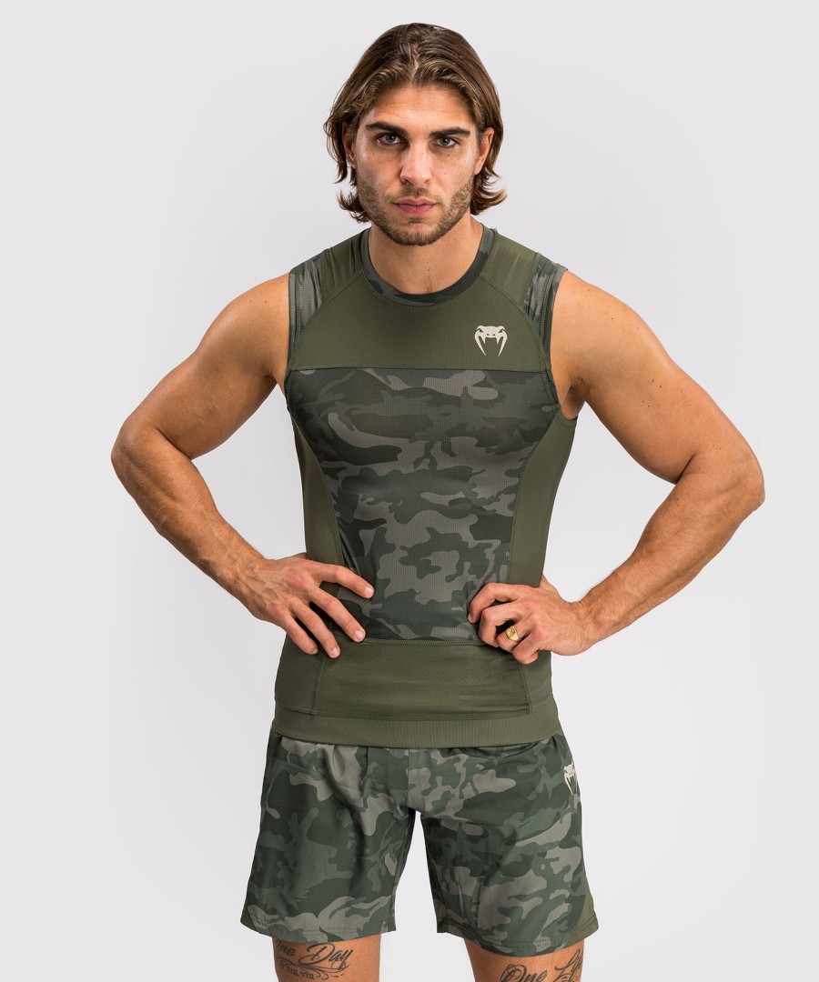 venum g-fit air herren Ärmelloses rashguard - army camo
