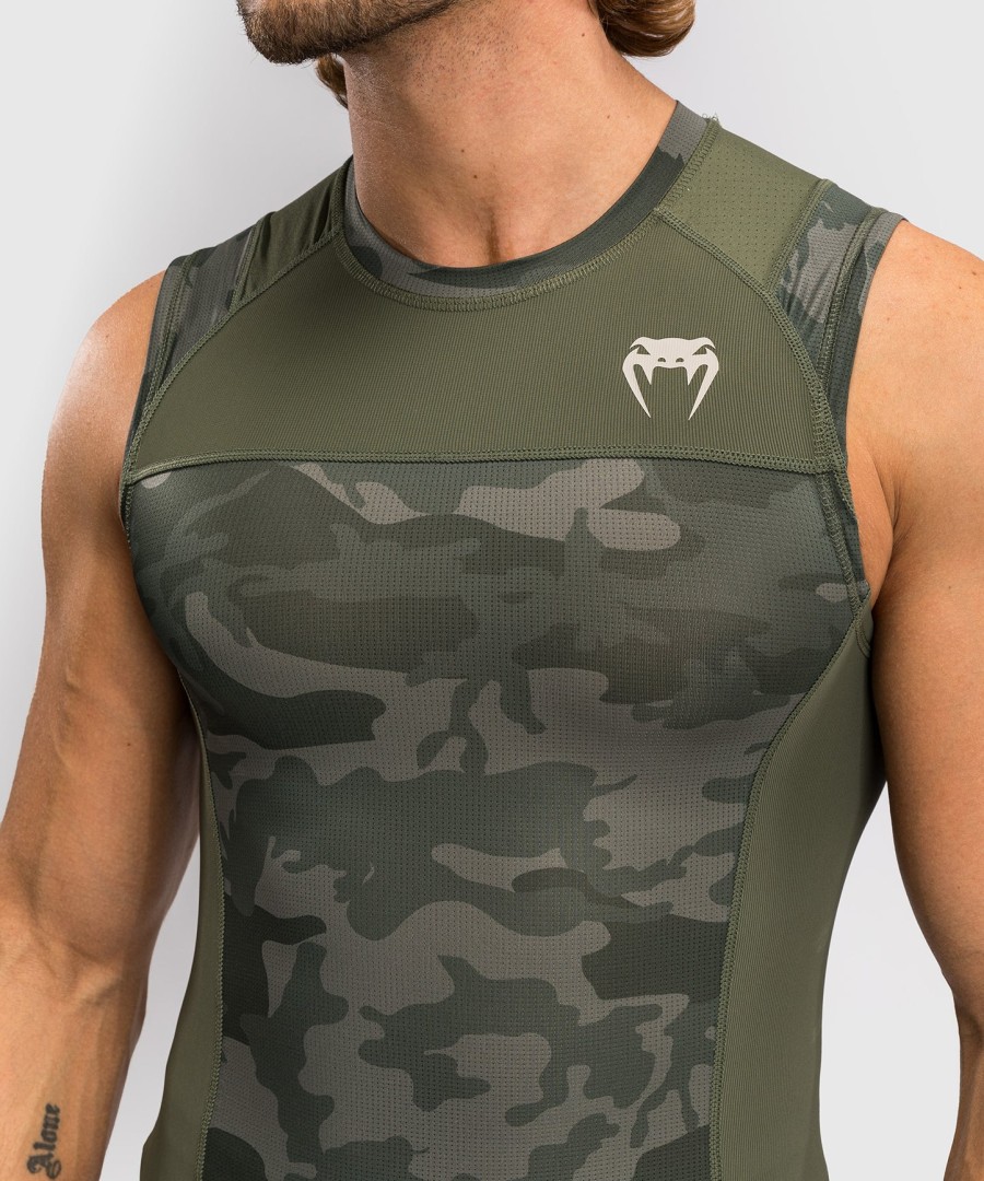 venum g-fit air herren Ärmelloses rashguard - army camo