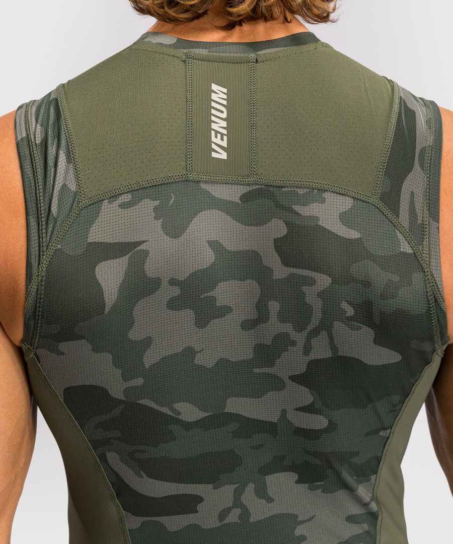 venum g-fit air herren Ärmelloses rashguard - army camo