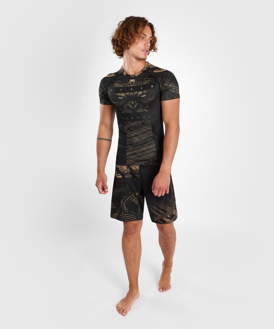 venum gorilla jungle rashguard kurzarm - schwarzsand