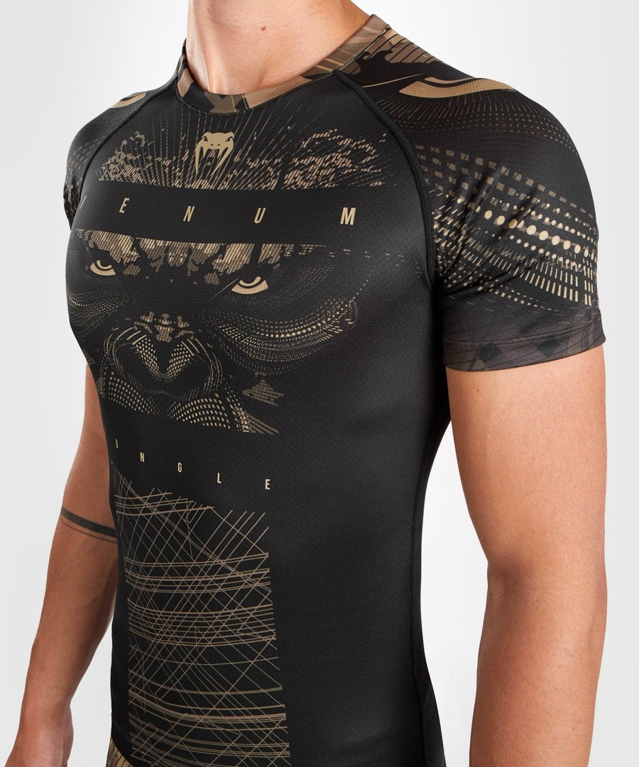 venum gorilla jungle rashguard kurzarm - schwarzsand