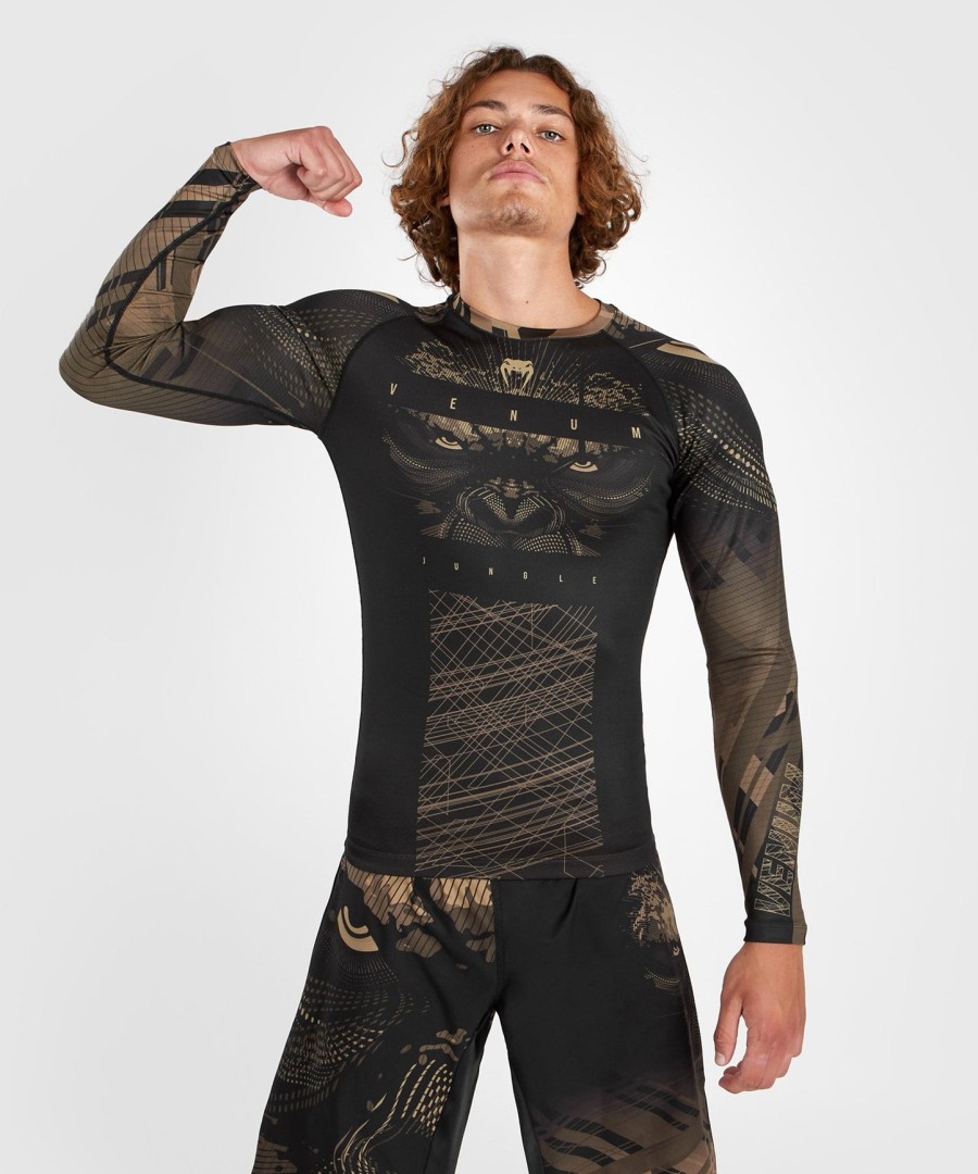 venum gorilla jungle rashguard langarm - schwarzsand