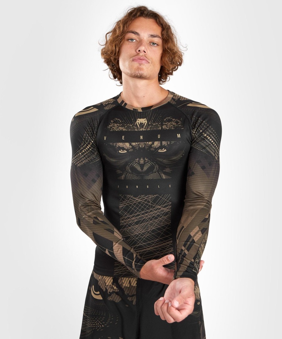 venum gorilla jungle rashguard langarm - schwarzsand