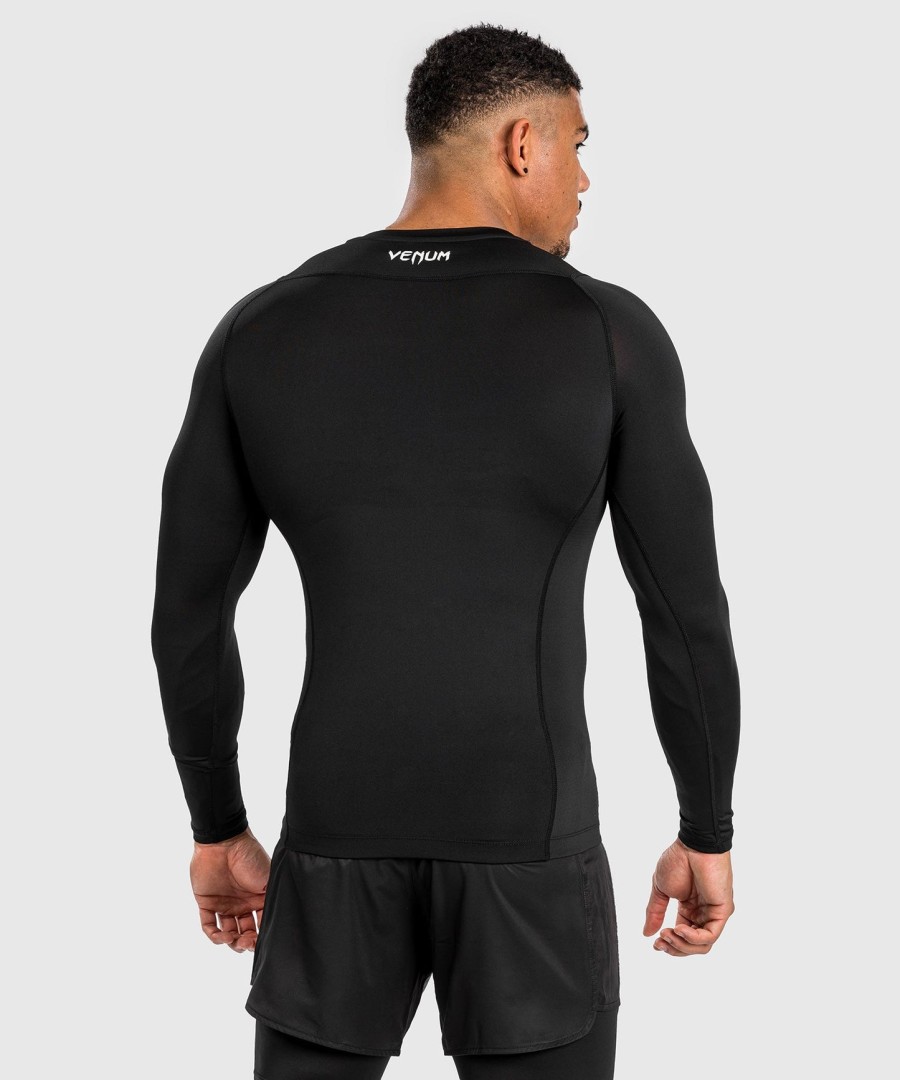 venum attack herren langarm-rashguard - schwarzgrau