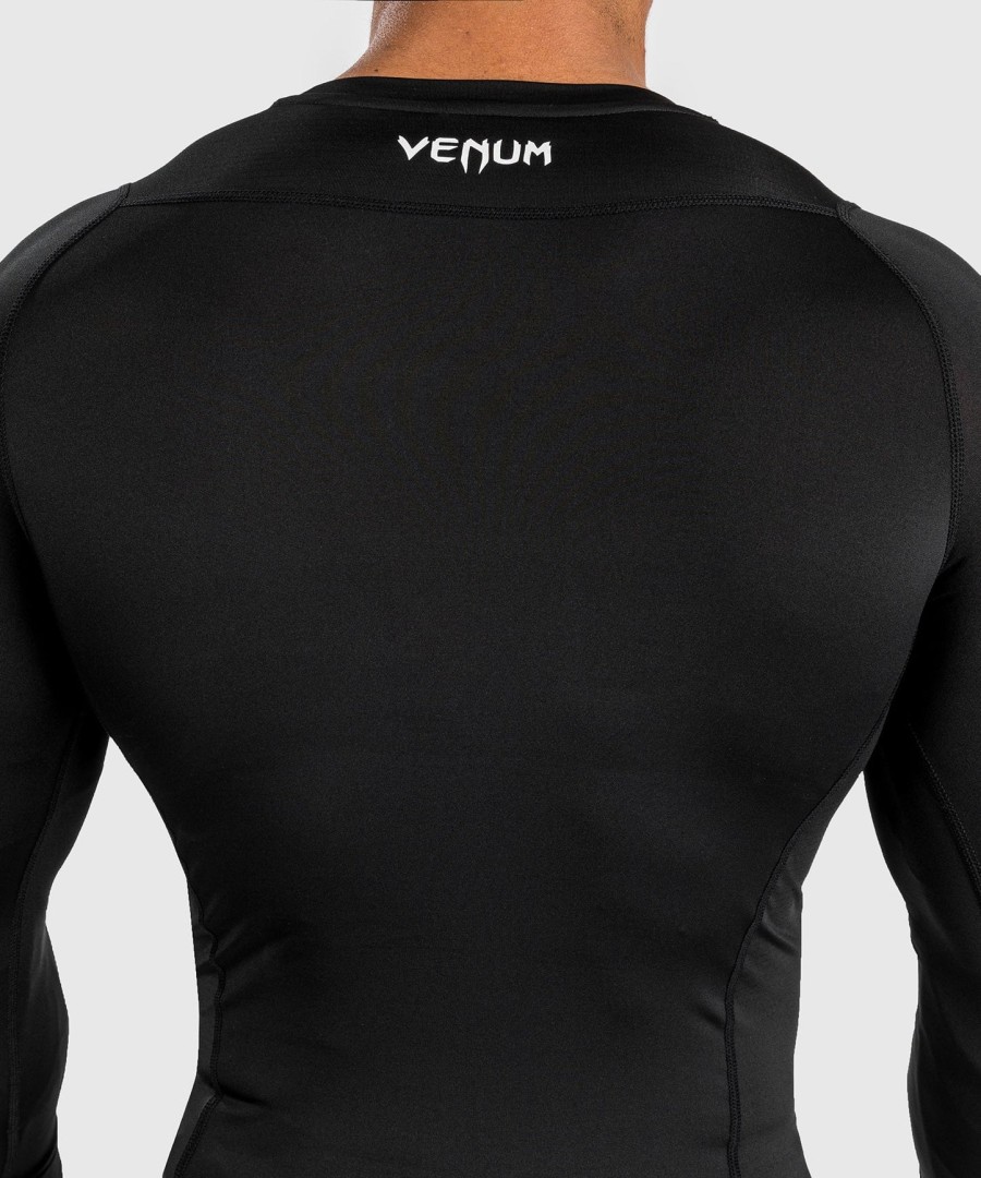 venum attack herren langarm-rashguard - schwarzgrau