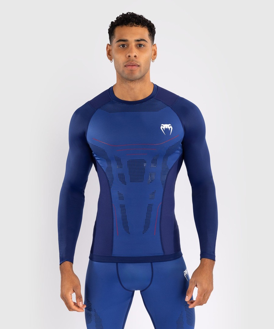 venum technical 3.0 langarm-rashguard – nachtblau