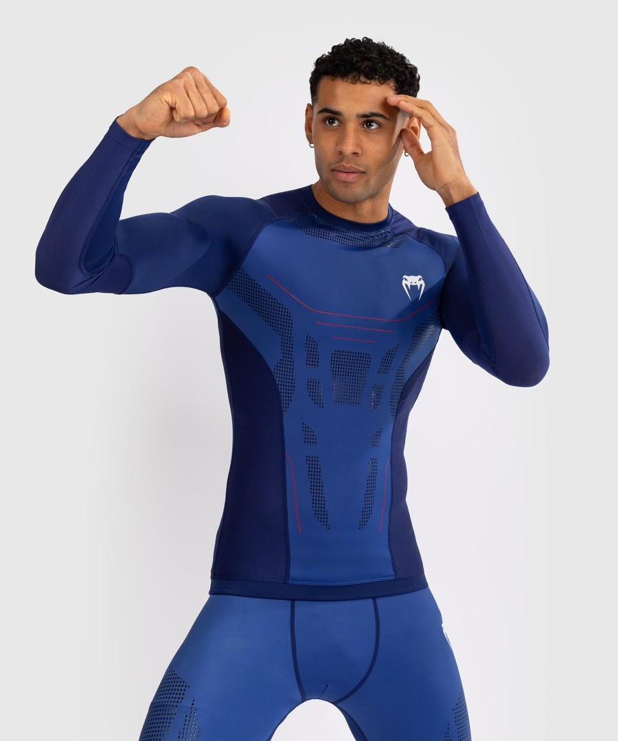 venum technical 3.0 langarm-rashguard – nachtblau