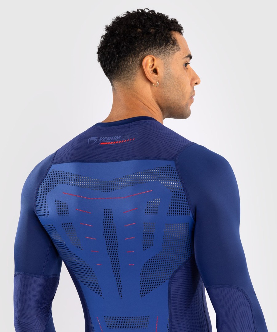 venum technical 3.0 langarm-rashguard – nachtblau