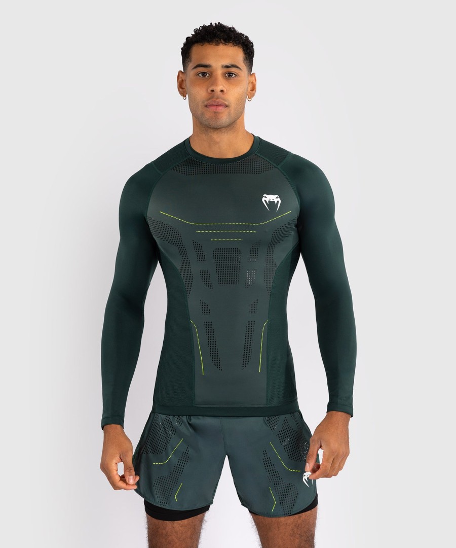 venum technical 3.0 langarm-rashguard – waldgrün