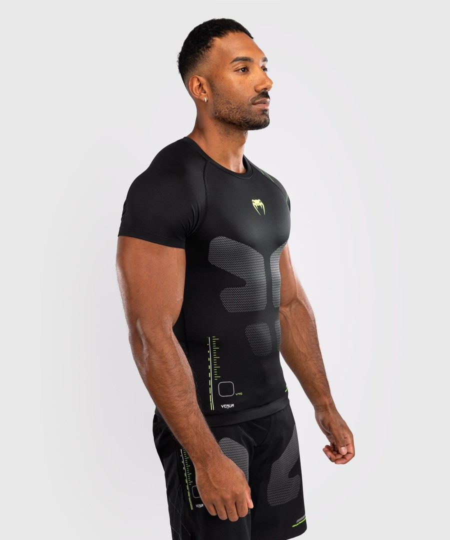 venum training camp 4.0 kurzarm-rashguard – schwarzneongrün