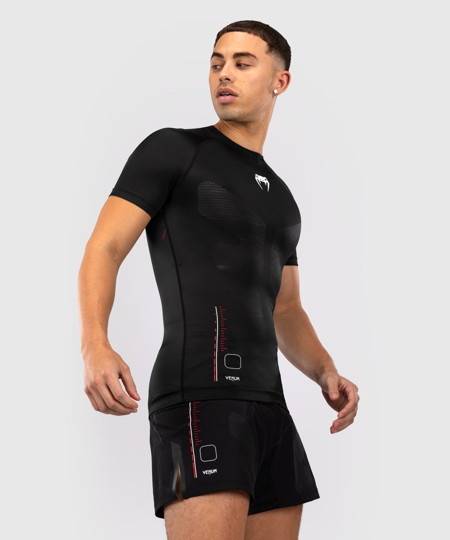 venum tactical xt kurzarm-rashguard – schwarzfeuerrot