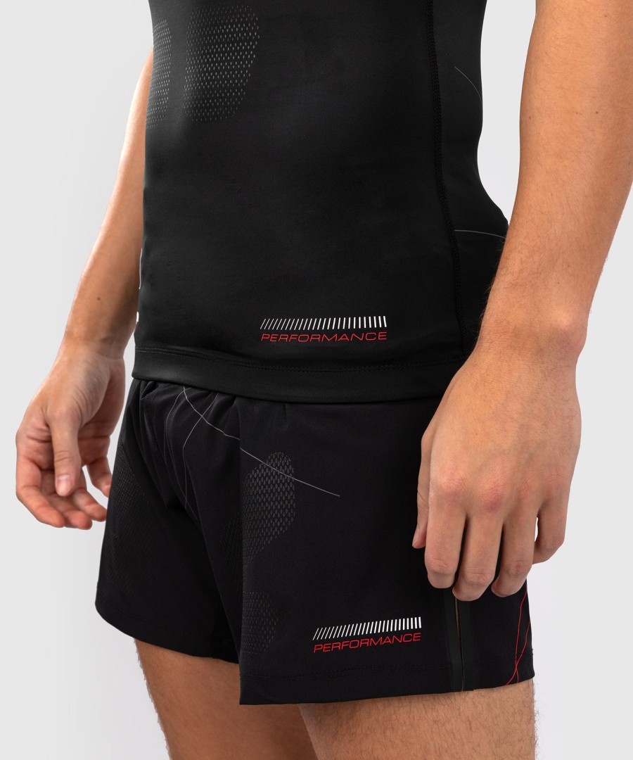 venum tactical xt kurzarm-rashguard – schwarzfeuerrot