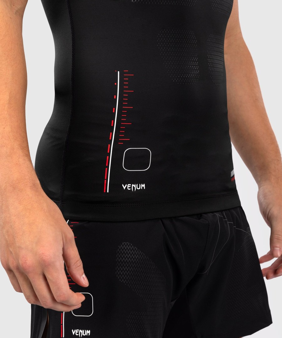 venum tactical xt kurzarm-rashguard – schwarzfeuerrot