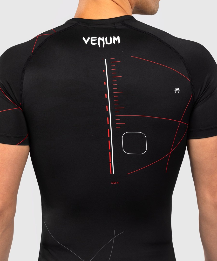 venum tactical xt kurzarm-rashguard – schwarzfeuerrot