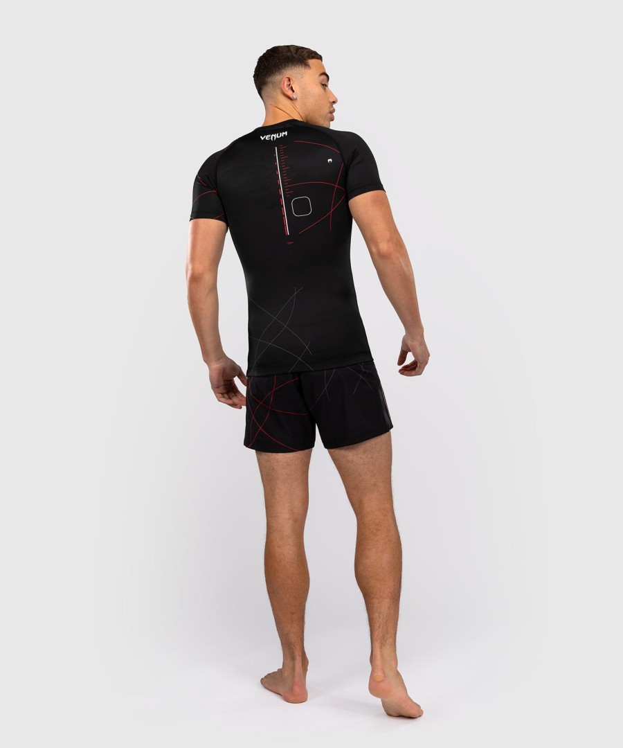 venum tactical xt kurzarm-rashguard – schwarzfeuerrot