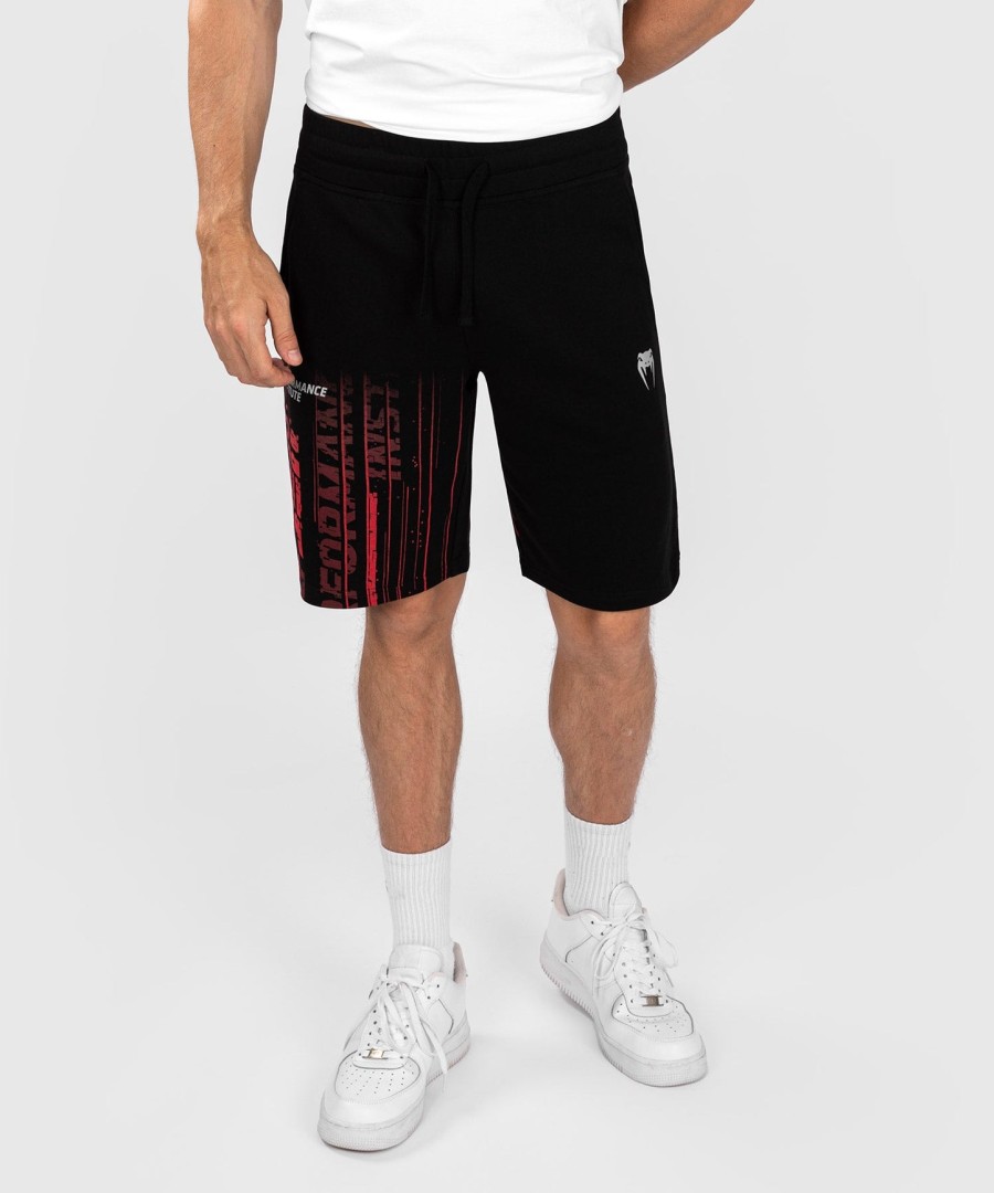 ufc venum performance institute 2.0 herren baumwollshorts - schwarzrot