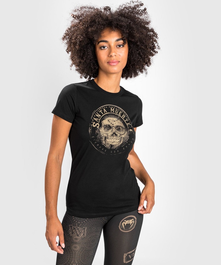 t-shirt santa muerte dark side venum woman - schwarzbraun