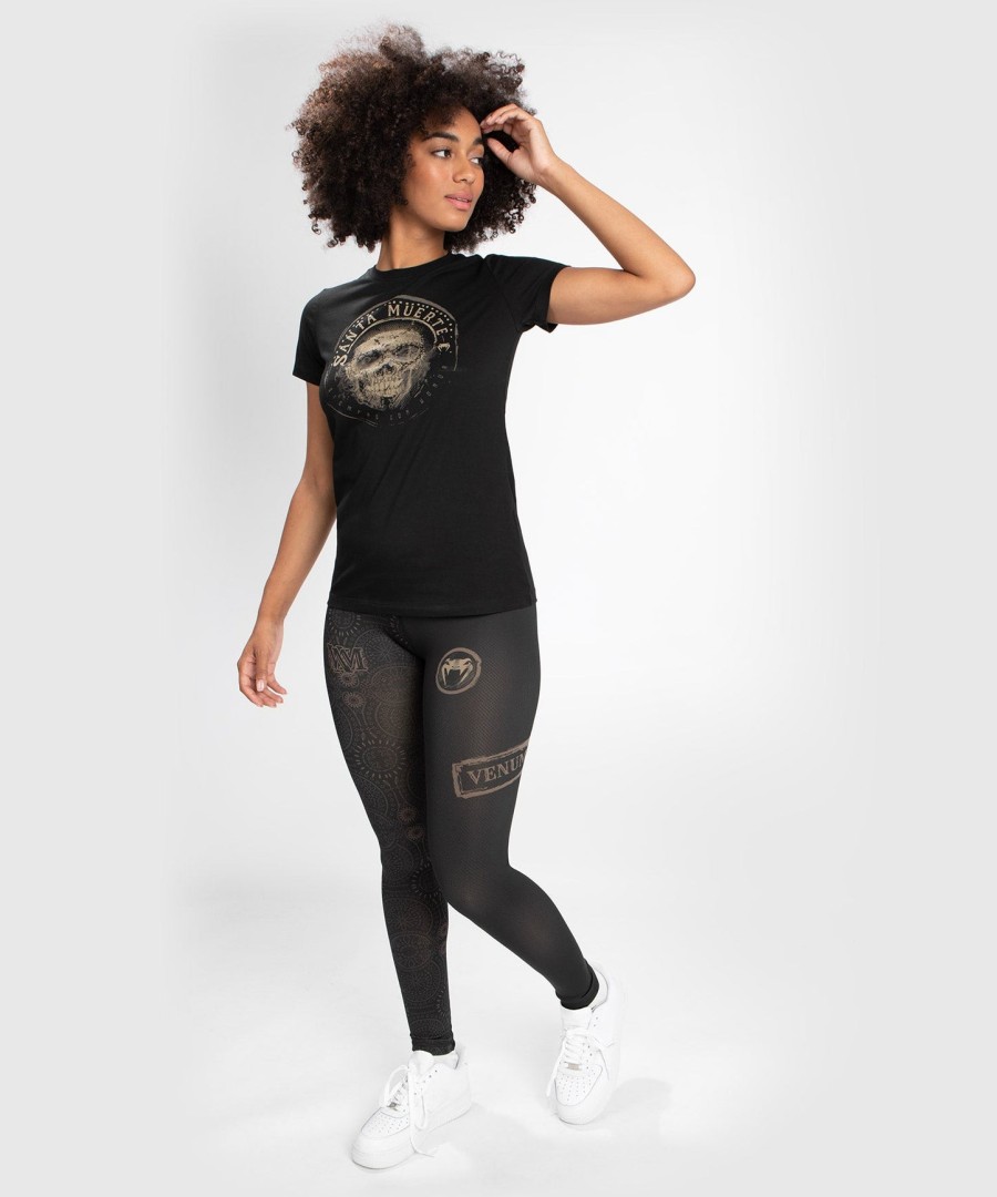 t-shirt santa muerte dark side venum woman - schwarzbraun
