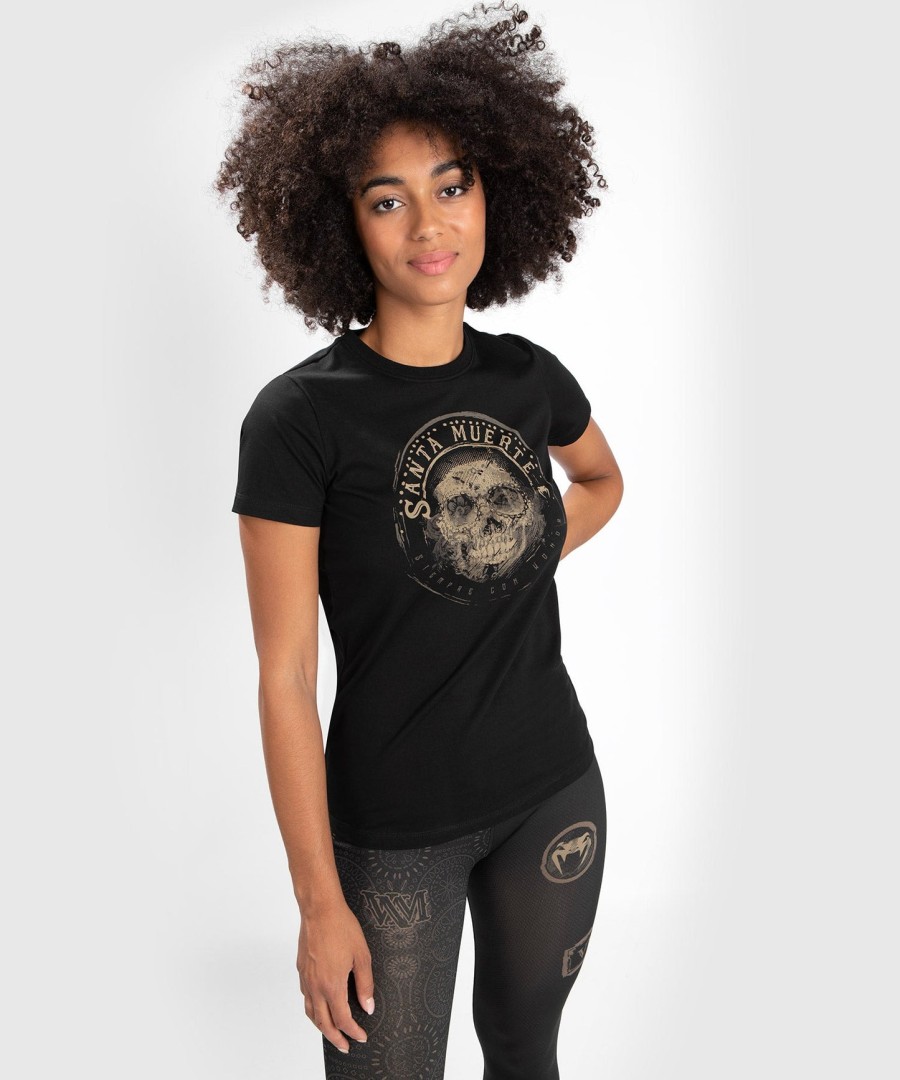 t-shirt santa muerte dark side venum woman - schwarzbraun