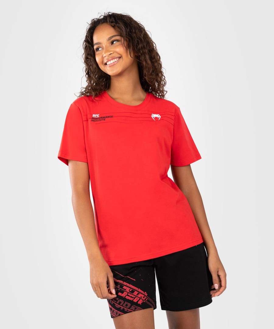 ufc venum performance institute 2.0 damen-t-shirt – rot