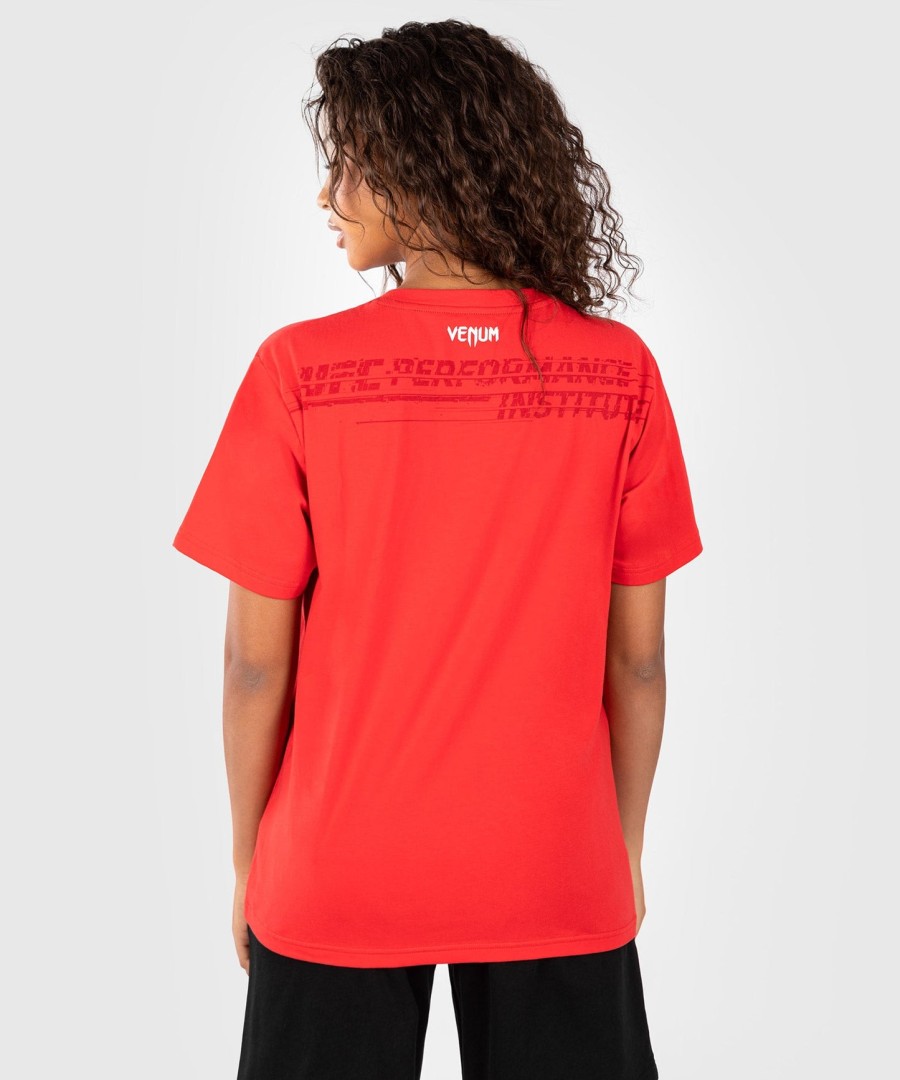 ufc venum performance institute 2.0 damen-t-shirt – rot