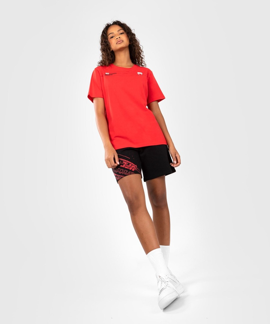 ufc venum performance institute 2.0 damen-t-shirt – rot