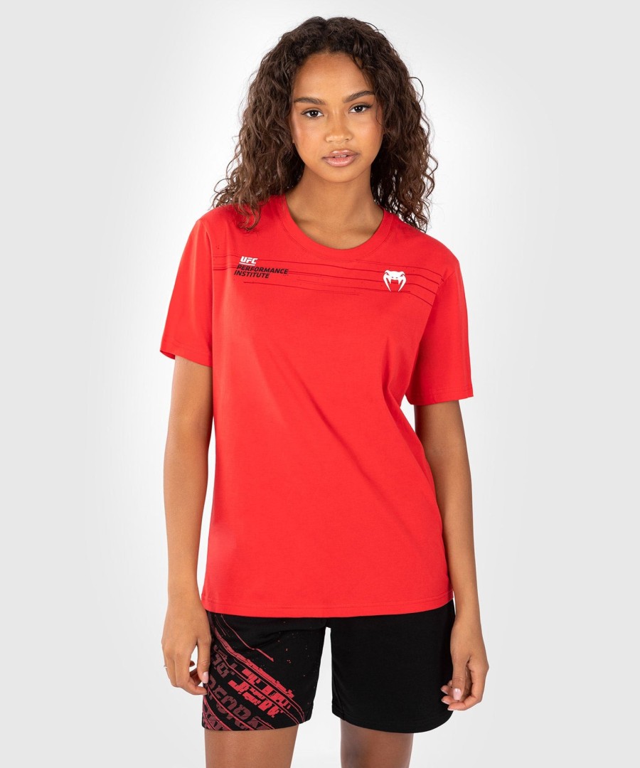 ufc venum performance institute 2.0 damen-t-shirt – rot