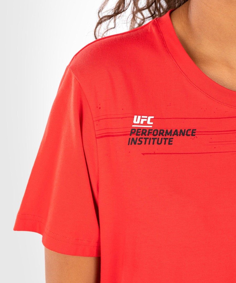 ufc venum performance institute 2.0 damen-t-shirt – rot