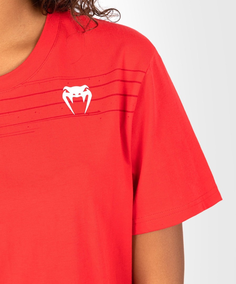ufc venum performance institute 2.0 damen-t-shirt – rot
